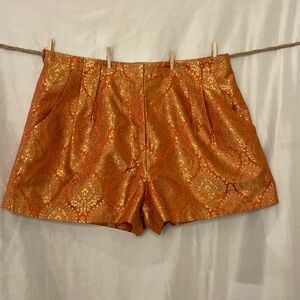 Elizabeth and James Vibrant Orange with Gold Accents